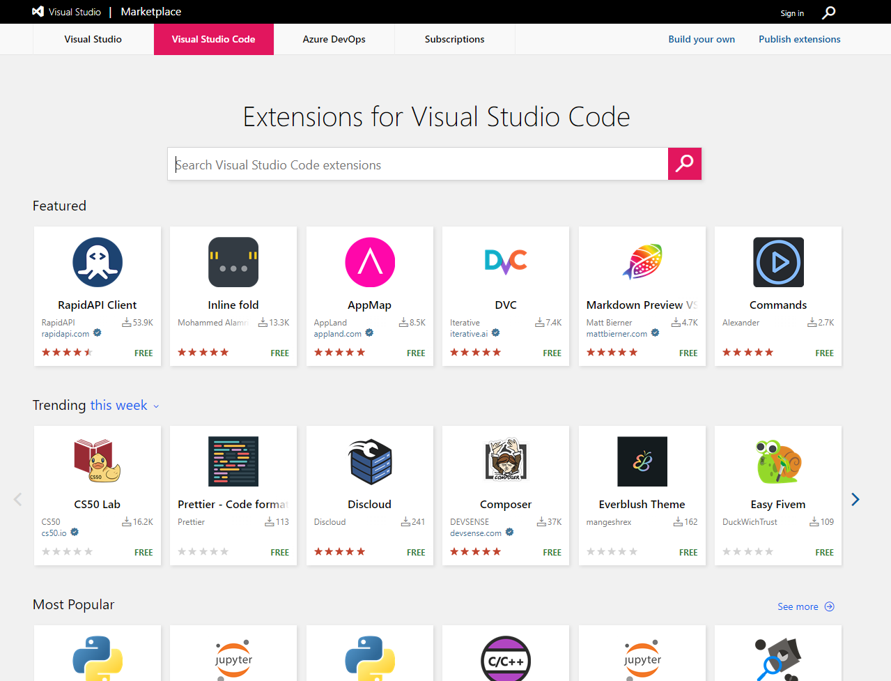 VS Code Server 에 확장기능 설치하기